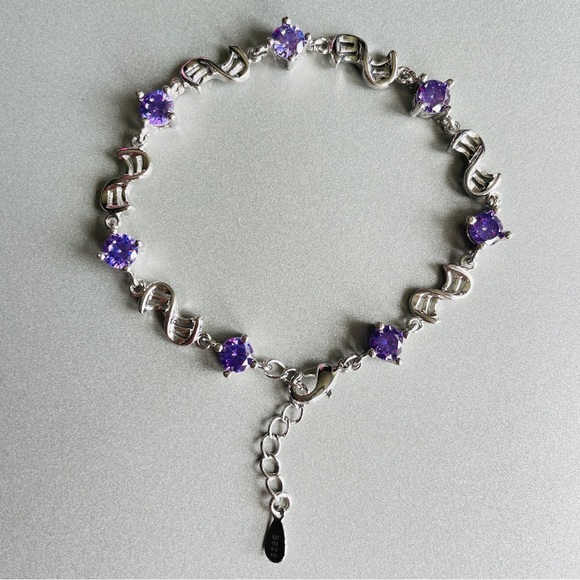 Sterling Silver Tennis Bracelets with Natural Gemstones ‼️ ASK FOR PRICE… - Picture 16 of 17